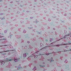 Home Collection Queen Size Comforter And Sheet Set Butterflies Birds Pink Blue Green New # Tree Butterfly