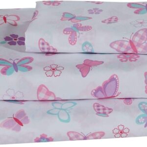 Home Collection Queen Size Comforter And Sheet Set Butterflies Birds Pink Blue Green New # Tree Butterfly