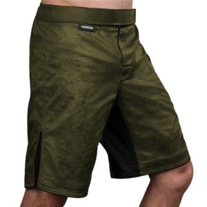 hayabusa hexagon bjj shorts - green, large