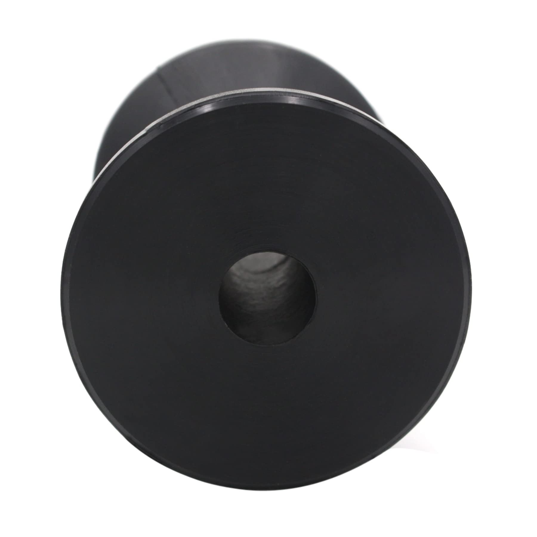 UANOFCN 4 Inch Width Boat Trailer Black Rubber Spool Roller - 5/8 Inch Hole