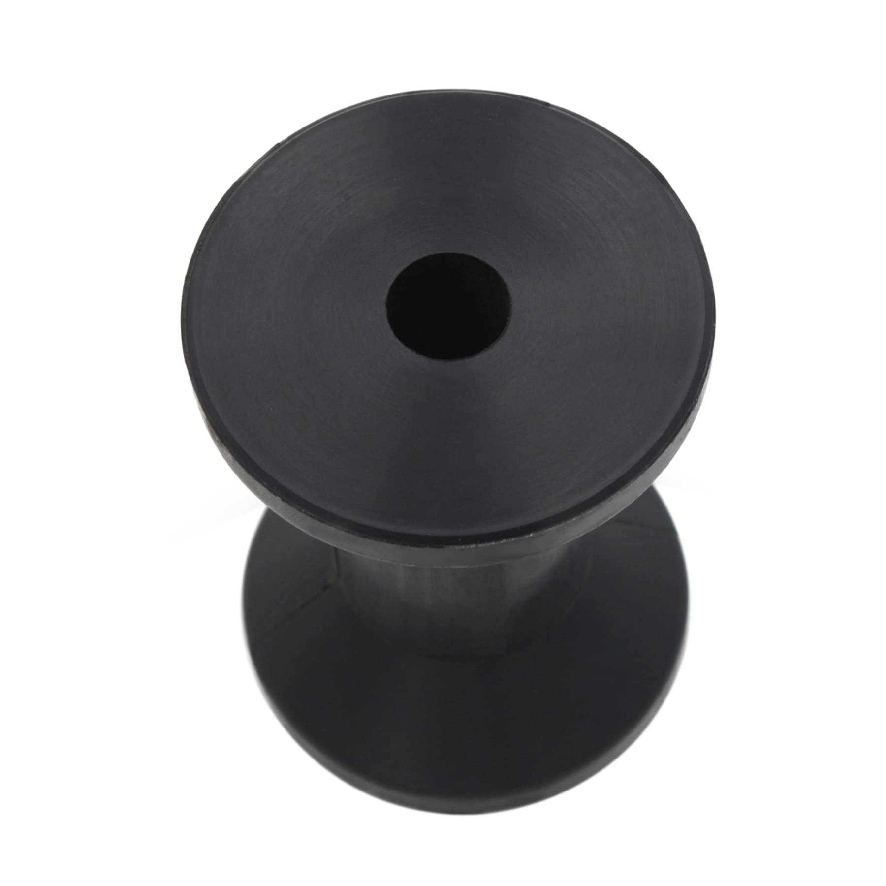 UANOFCN 4 Inch Width Boat Trailer Black Rubber Spool Roller - 5/8 Inch Hole