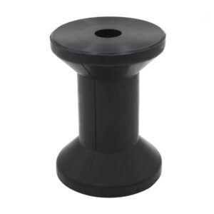 UANOFCN 4 Inch Width Boat Trailer Black Rubber Spool Roller - 5/8 Inch Hole