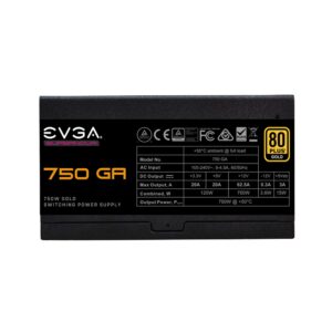 EVGA 220-GA-0750-X1 Super Nova 750 Ga, 80 Plus Gold 750W, Fully Modular, ECO Mode with Dbb Fan, 10 Year Warranty, Compact 150mm Size, Power Supply