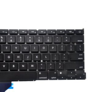 Padarsey Replacement Keyboard Compatible for MacBook Pro A1502 13" 2013-2015 Retina Series Black US Layout Part Numbers ME864 ME865 ME866 with 80Pce Keyboard Screws and Screwdriver