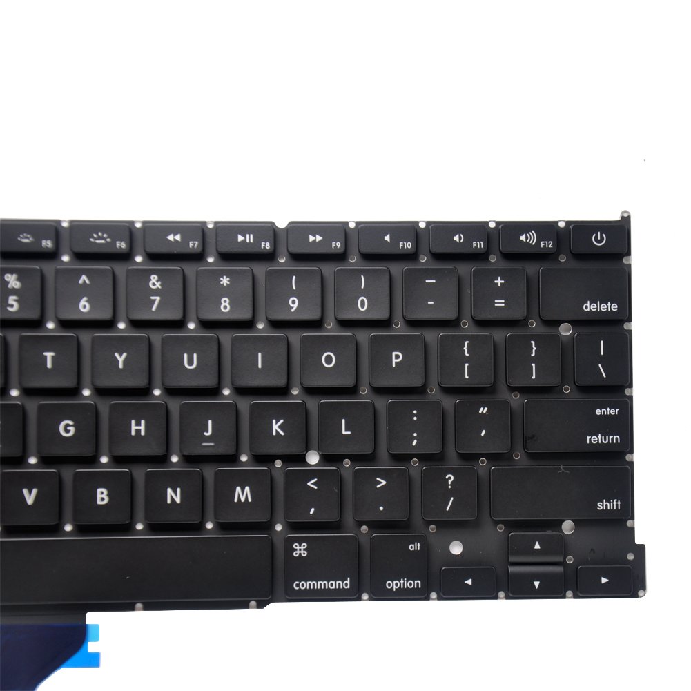 Padarsey Replacement Keyboard Compatible for MacBook Pro A1502 13" 2013-2015 Retina Series Black US Layout Part Numbers ME864 ME865 ME866 with 80Pce Keyboard Screws and Screwdriver