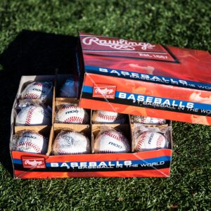 Rawlings | RAISED SEAM Practice Baseballs | R100-P | High School/Youth | 12 Count