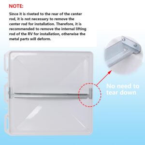 Swess RV Roof Vent Lid Cover for Jensen Metal Roof Vents Suitable for 13 * 13 Inch Motorhome Roof Vent Cover Camper Trailer