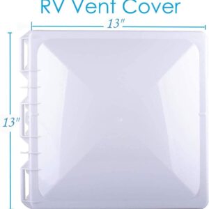 Swess RV Roof Vent Lid Cover for Jensen Metal Roof Vents Suitable for 13 * 13 Inch Motorhome Roof Vent Cover Camper Trailer