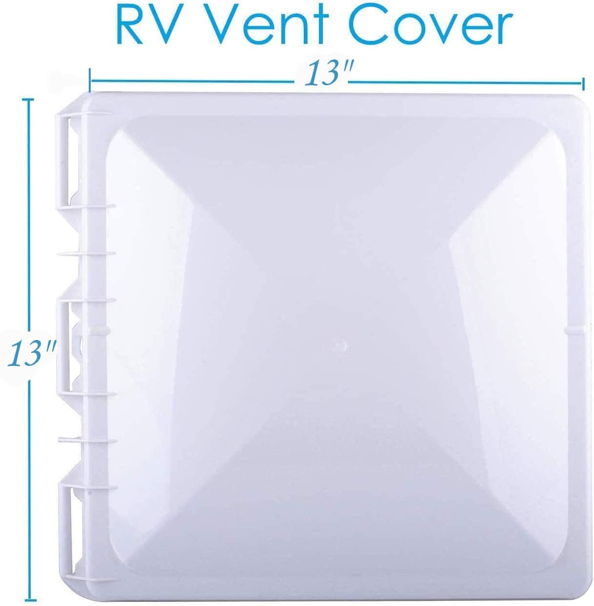 Swess RV Roof Vent Lid Cover for Jensen Metal Roof Vents Suitable for 13 * 13 Inch Motorhome Roof Vent Cover Camper Trailer