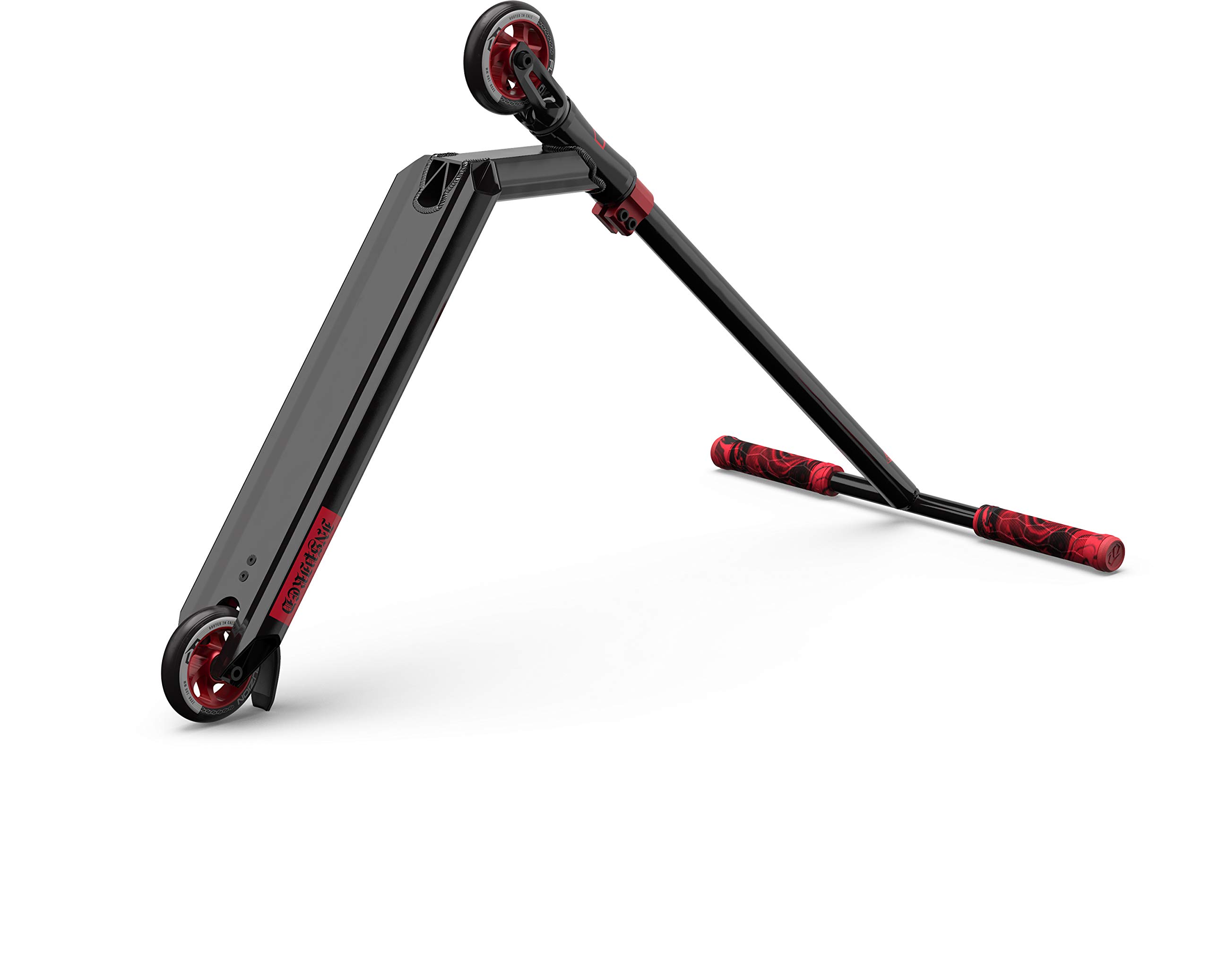 Fuzion Z250 SE Pro Scooters - Trick Scooter - Intermediate and Beginner Stunt Scooters for Kids 8 Years and Up, Teens and Adults – Durable Freestyle Kick Scooter for Boys and Girls (Red/Black)