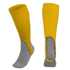 champro standard 7" stirrup socks, gold, adult small