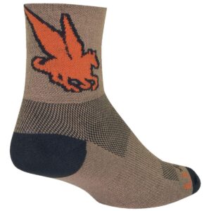 sockguy pegasus socks - brown, s/m