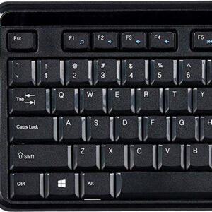 Amazon Basics 2.4GHz Wireless Keyboard Quiet and Compact US Layout (QWERTY), Black, Modern