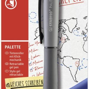 STABILO Retractable Gel Rollerball - PALETTE - Black