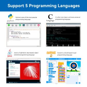 SunFounder Starter Kit for Raspberry Pi 5 4 B 3 B+ 400, 800+ Page Online Tutorials, Python C Java Scratch Node.js, 120+ Projects, 300 Items for Raspberry Pi Beginners