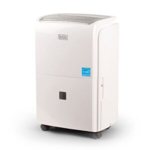 BLACK+DECKER 1500 Sq. Ft. Dehumidifier for Medium to Large Spaces and Basements, Energy Star Certified, Portable, BDT20WTB