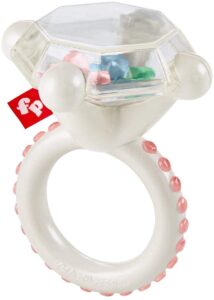 fisher-price rock ‘n rattle teether ring, baby rattle and teething toy