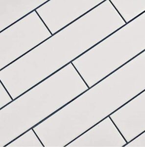 matte white subway tile 2" x 8" (60 pieces- box of 6.5 sqft), wall tile, backsplash tile, bathroom tile, designed in italy