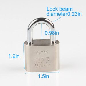 WANLIAN 40mm Compact Master Lock with 4 Keys, Champagne Gold