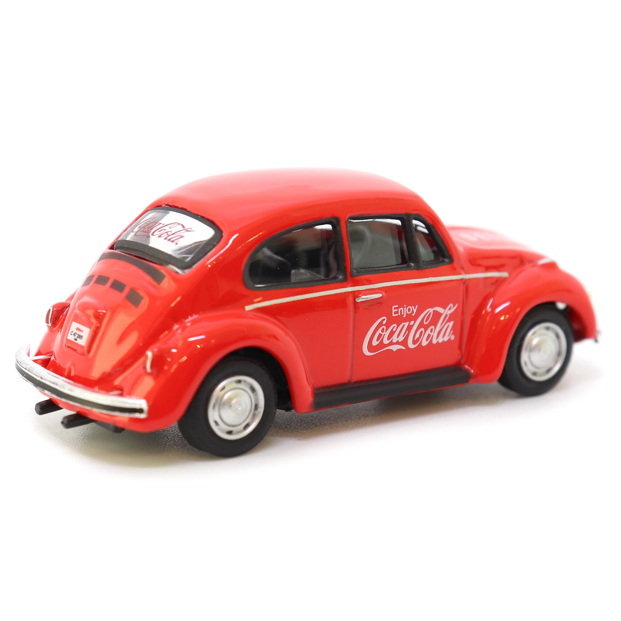 Motor city classics Coca-Cola Diecast Collectible | 1966 Volkswagen Beetle | 1:72 Diecast Scale Model 472005 | Officially Licensed Coca-Cola Diecast