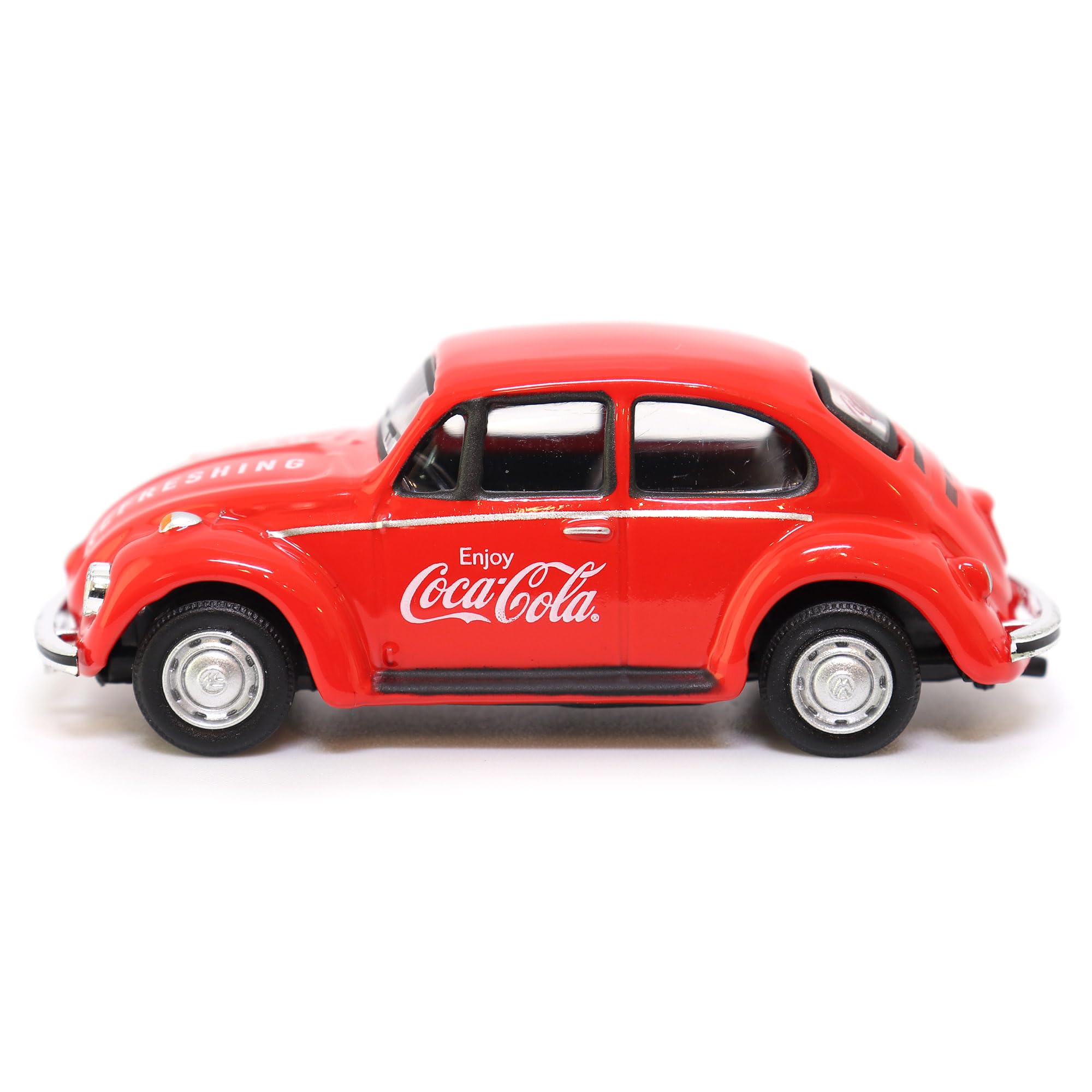 Motor city classics Coca-Cola Diecast Collectible | 1966 Volkswagen Beetle | 1:72 Diecast Scale Model 472005 | Officially Licensed Coca-Cola Diecast