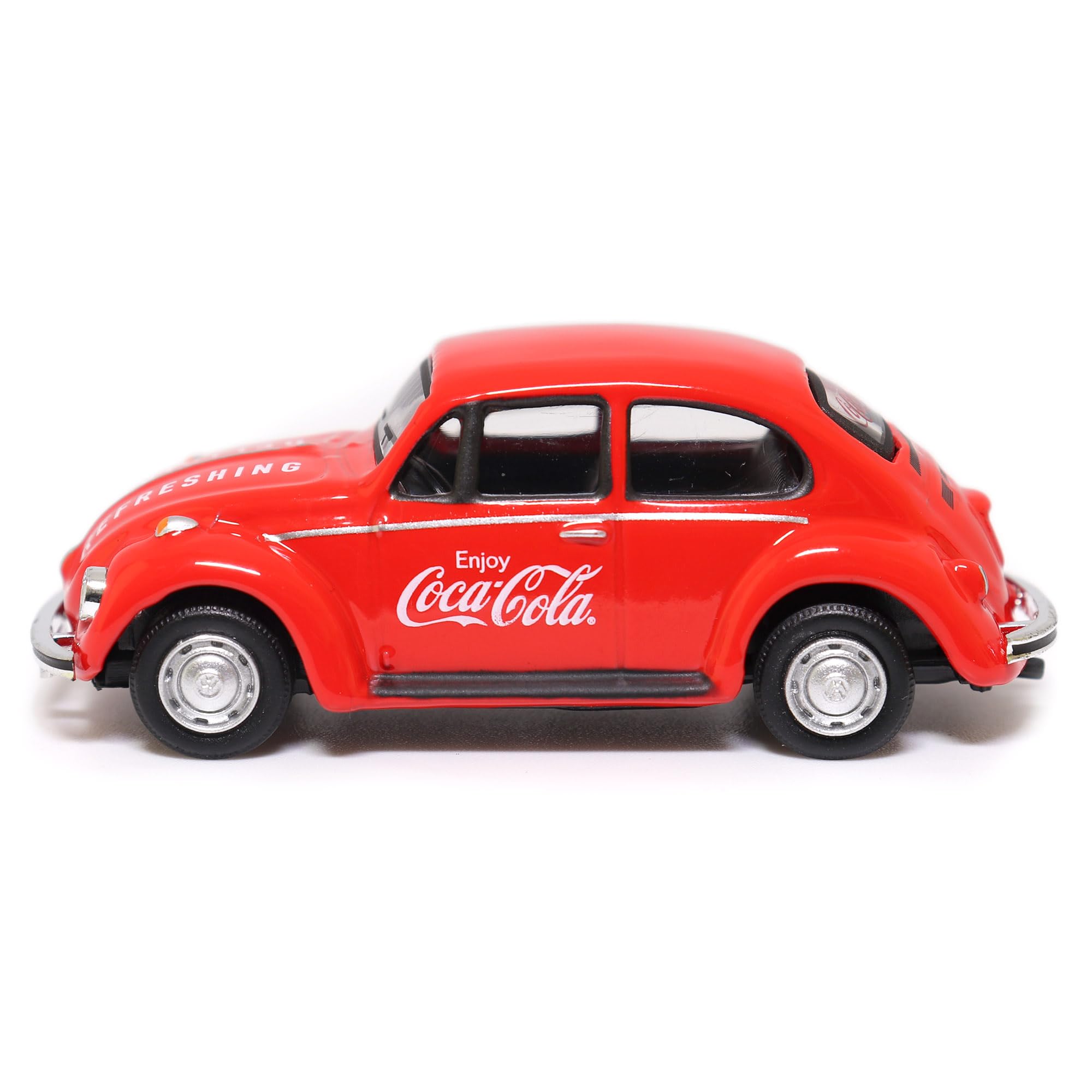 Motor city classics Coca-Cola Diecast Collectible | 1966 Volkswagen Beetle | 1:72 Diecast Scale Model 472005 | Officially Licensed Coca-Cola Diecast