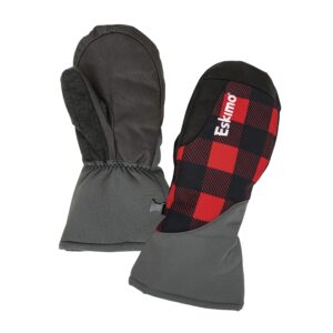 eskimo buffalo chopper mitt, gray/plaid, x-large/xx-large