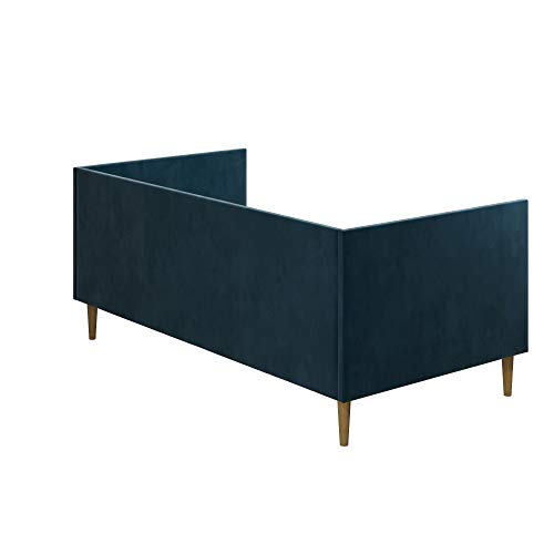 DHP Franklin Mid Century Upholstered, Twin Size, Blue Velvet Daybed