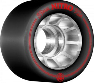 rollerbones nitro 101a skate wheels - black - 59mm