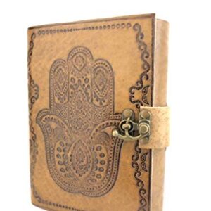 Dharma_craft DLEATHERCRAFTS Dragon Leather Journal | Leather Notebook Gift For Men & Women | Traveler Journal | 7x5 Leather Journal [Office Product]