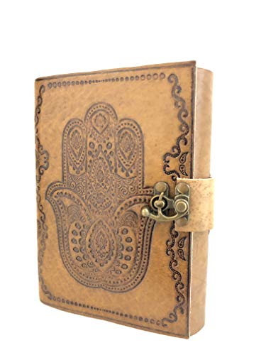 Dharma_craft DLEATHERCRAFTS Dragon Leather Journal | Leather Notebook Gift For Men & Women | Traveler Journal | 7x5 Leather Journal [Office Product]