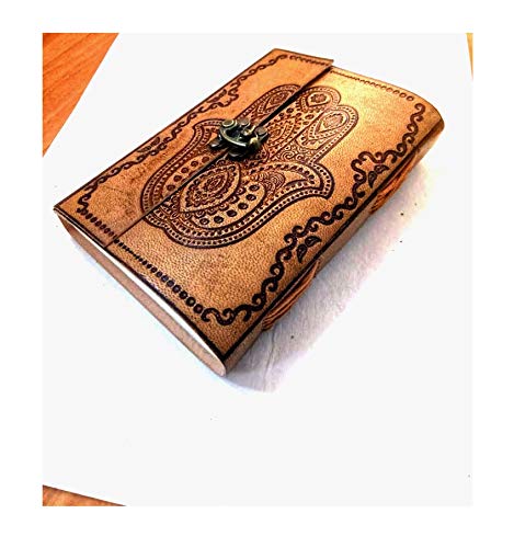 Dharma_craft DLEATHERCRAFTS Dragon Leather Journal | Leather Notebook Gift For Men & Women | Traveler Journal | 7x5 Leather Journal [Office Product]