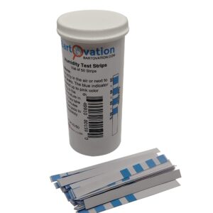 4 Pad Cobalt Chloride Humidity Test Strip 20% - 80% Humidity [Vial of 50 Strips]