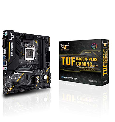 Asus TUF B365M-PLUS Gaming (Wi-Fi) LGA1151 (300 Series) DDR4 HDMI WiFi M.2 mATX Motherboard