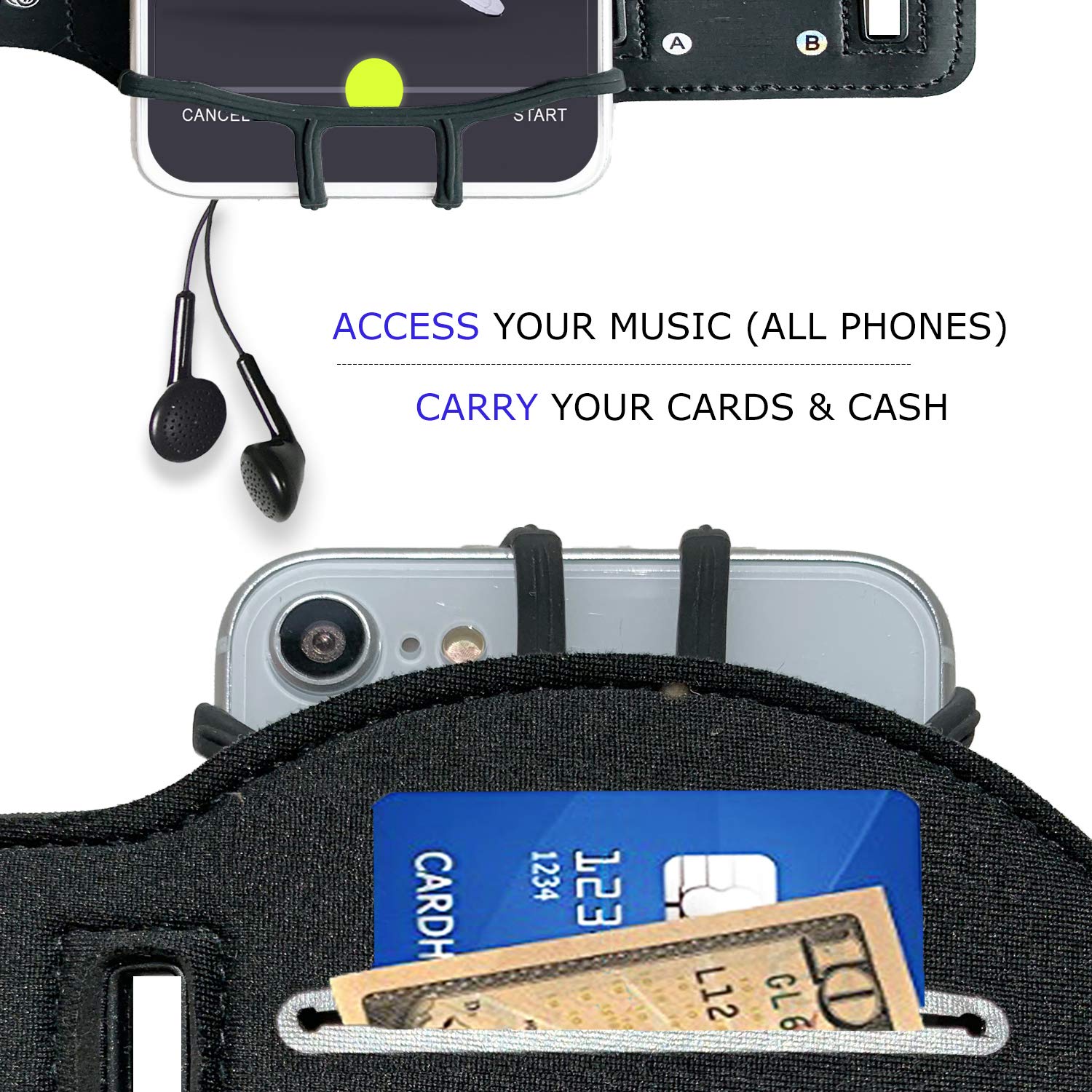 Universal Samsung Armband (Samsung Galaxy S24/S23/S22/S21/S20/S10/A/J/Plus). Running Phone Holder