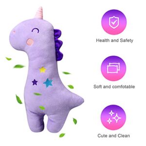 Farochy Unicorn Seat Belt Pillow Kids Cover, Vehicle Shoulder Pads, Car Seatbelt Cushion for Kids, Strap Pillows Animal Travel (Purple)