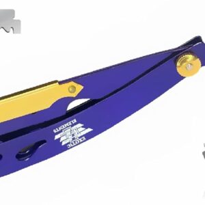 Professional Barbershop Purple Straight Edge Shaving Razor Folding Knife Blade