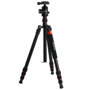 Tripod for Camera, 64" Camera Tripod Stand, DSLR Tripods & Monopods, Heavy Duty Travel Tripod for Binoculars Laser Level Spotting Scope Telescope, Professional Complete Tripod Units