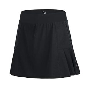 beroy women quick dry and breathable cycling skirt shorts,bike skorts pantskirt with 3d padded(xl,black)