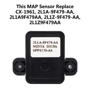 MAP Sensor Fit for Ford F250 F350 F450 F550 Super E-Series Duty Diesel 6.0L Trucks Vans, Manifold Absolute Pressure CX-1961 2L1A-9F479-AA 2L1A9F479AA 2L1Z-9F479-AA 2L1Z9F479AA