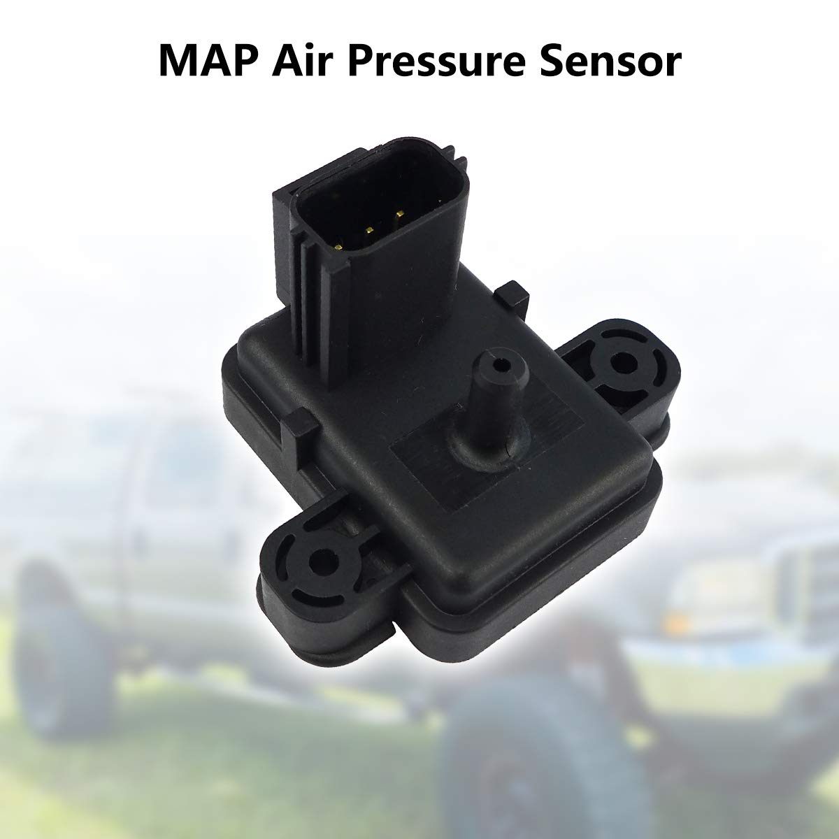 MAP Sensor Fit for Ford F250 F350 F450 F550 Super E-Series Duty Diesel 6.0L Trucks Vans, Manifold Absolute Pressure CX-1961 2L1A-9F479-AA 2L1A9F479AA 2L1Z-9F479-AA 2L1Z9F479AA