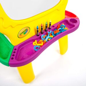 Crayola: Deluxe Magnetic Double-Sided Easel - Dry Erase Includes Crayons, Stickers, Magnet Letters & Gears, Ages 3+