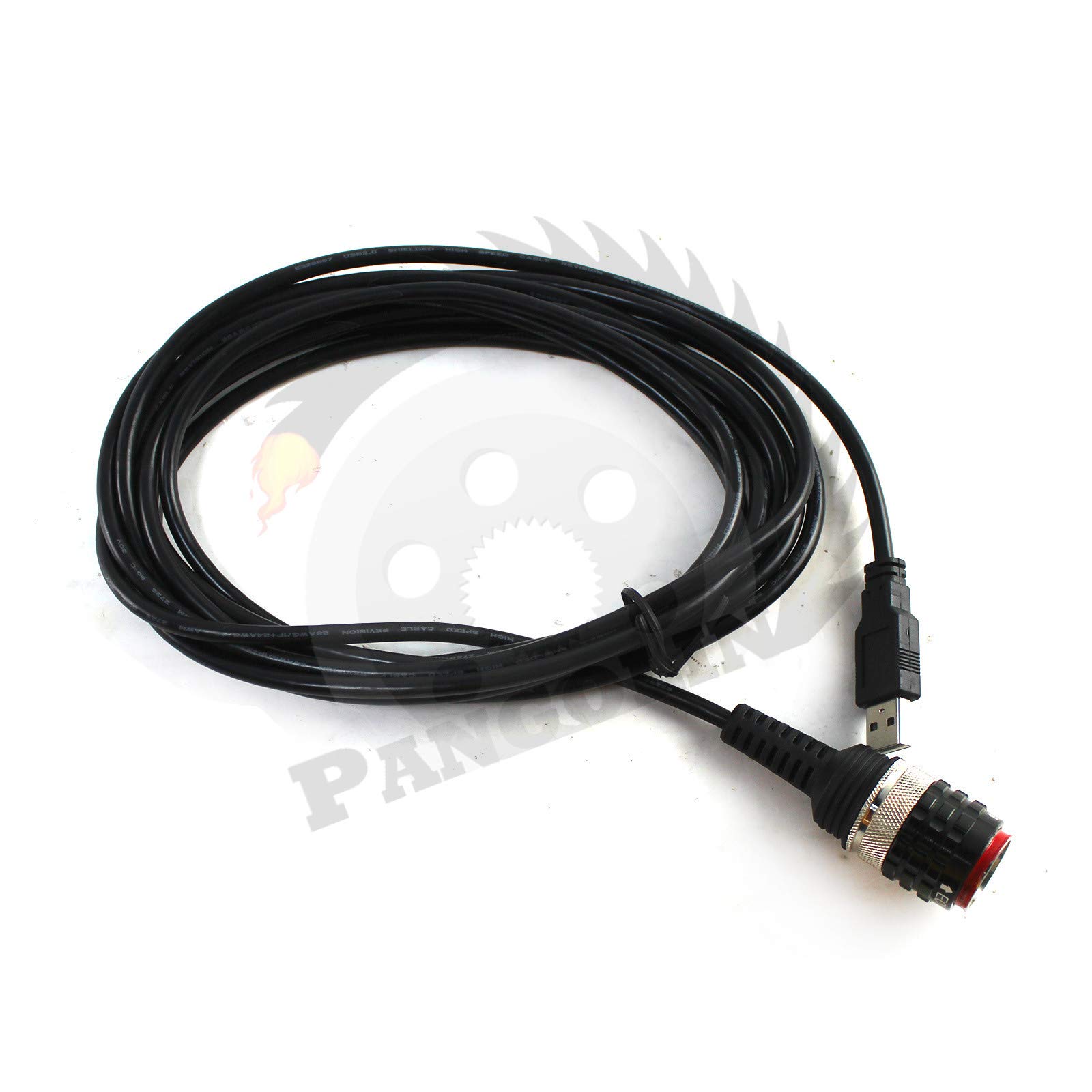 PANGOLIN 88890305 Scanner Cable Automotive USB Cable for Volvo VOCOM 88890300 VOCOMII 88894000 Diagnostic Adapter Tool Excavator Spare Parts Black