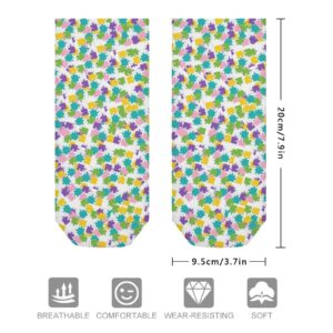 Funny Socks for Women Low Cut Socks Crazy Ghana Kente Cloth Lady Ankle Boat Socks