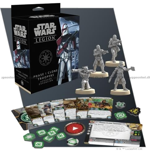 Star Wars Legion Phase I Clone Troopers Upgrade Expansion | Miniatures Game | Strategy Game for Adults and Teens | Ages 14+ | 2 Players | Avg. Playtime 3 Hours | Made by Atomic Mass Games