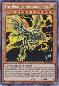 the winged dragon of ra (alternate art) - tn19-en009 - prismatic secret rare - limited edition