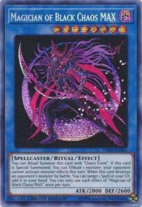 yu-gi-oh! - magician of black chaos max - tn19-en002 - prismatic secret rare - limited edition - 2019 gold sarcophagus tin