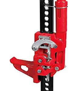 BIG RED TRA8335B Torin 33" Ratcheting Off Road Utility Farm Jack, 3 Ton (6,000 lb) Capacity, Red