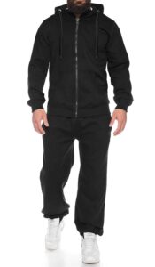 coofandy mens jogger sets 2 piece outfits with hoodie active suits for men sports sweatshirts