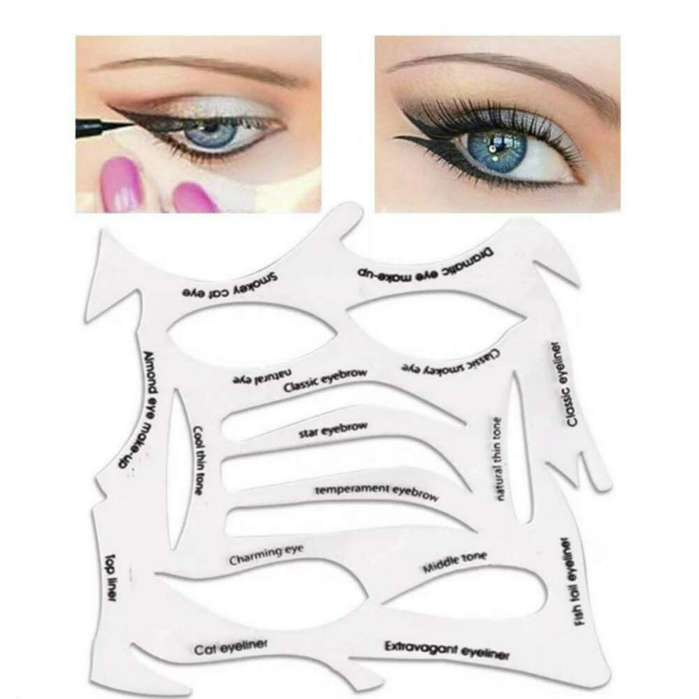 Youheat Quick Make-Up Stencils,eyeliner, eyebrows, eye shadow. A makeup tool with a variety of shapes.